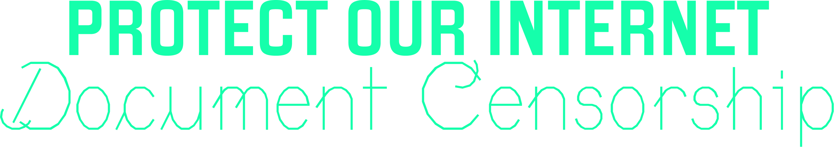 Protect Our Internet; Document Censorship