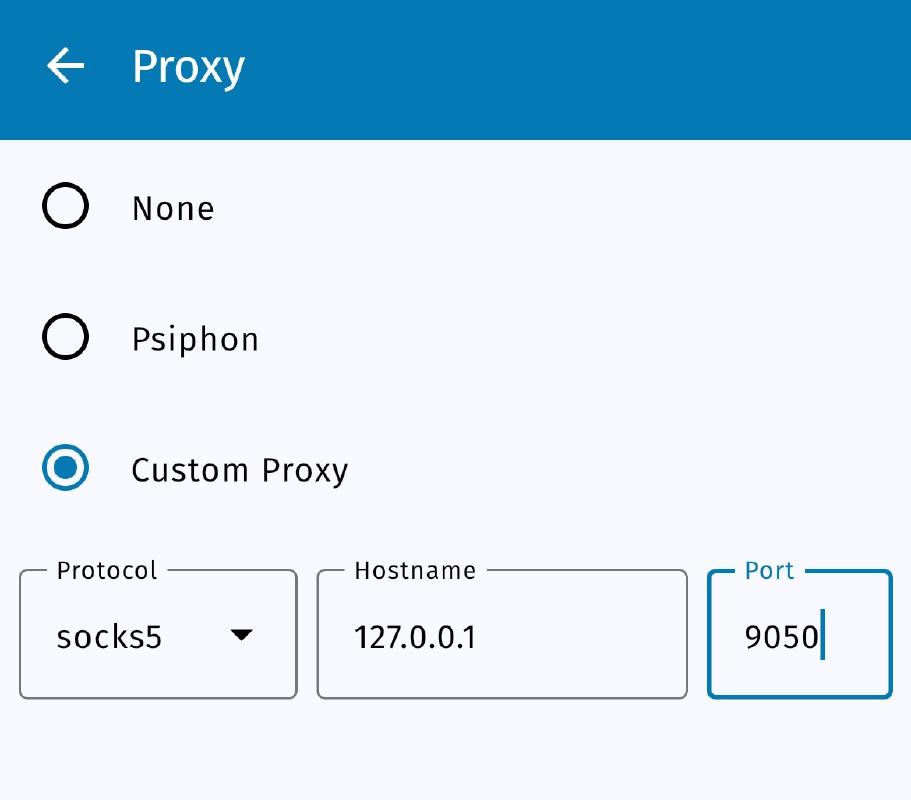 Backend proxy custom Backend proxy custom