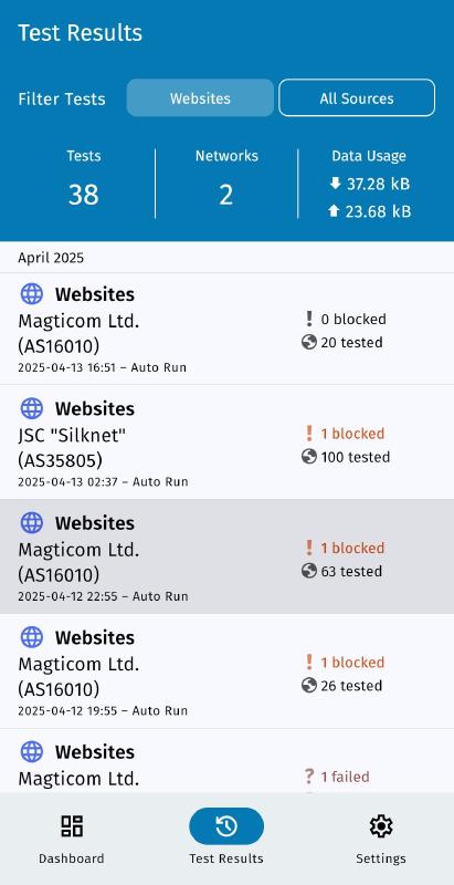 Choose specific test run Choose specific test run